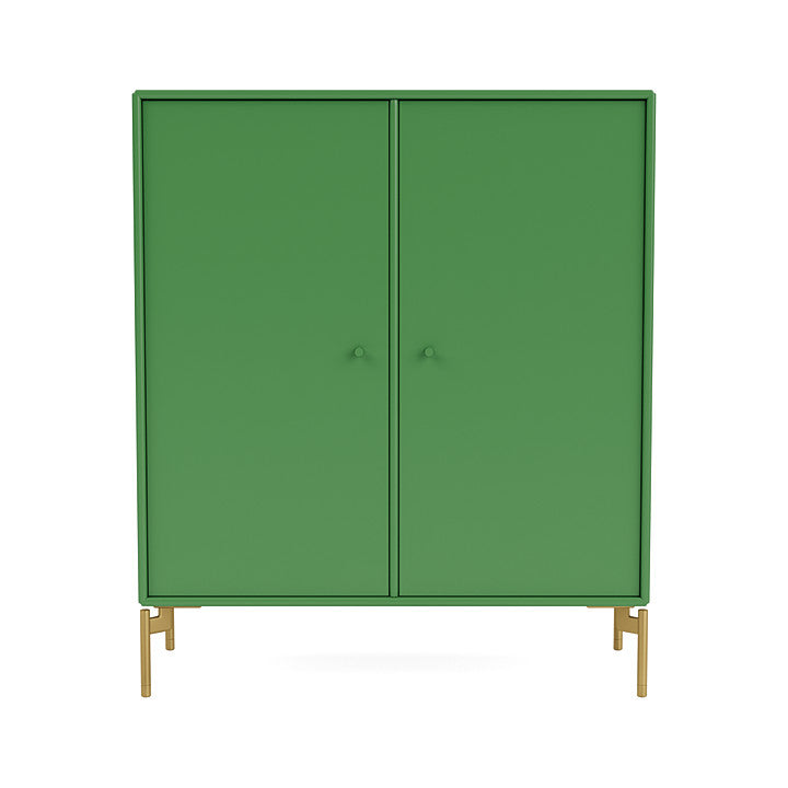 Montana Cover Cabinet With Legs, Parsley/Brass