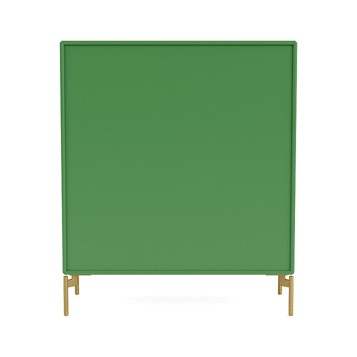 Montana Cover Cabinet With Legs, Parsley/Brass