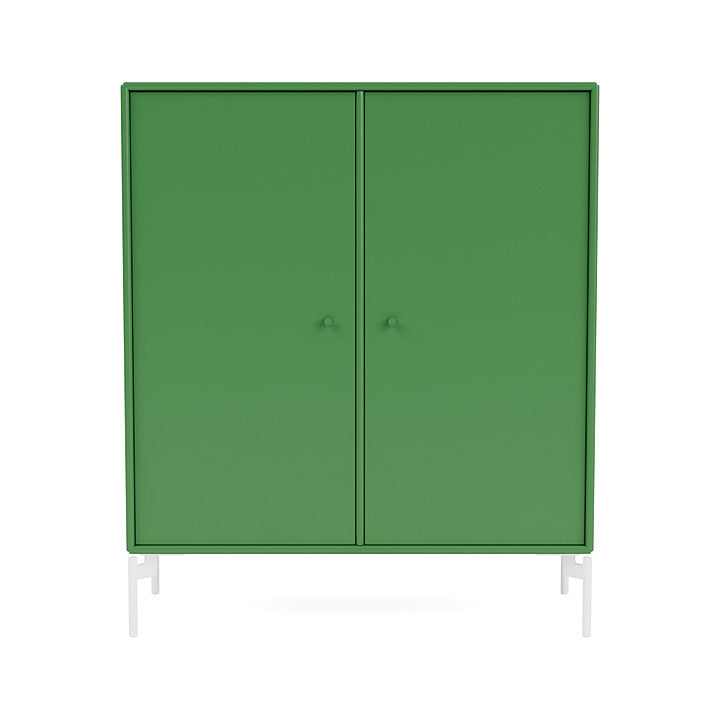 Montana Cover Cabinet With Legs, Parsley/Snow White