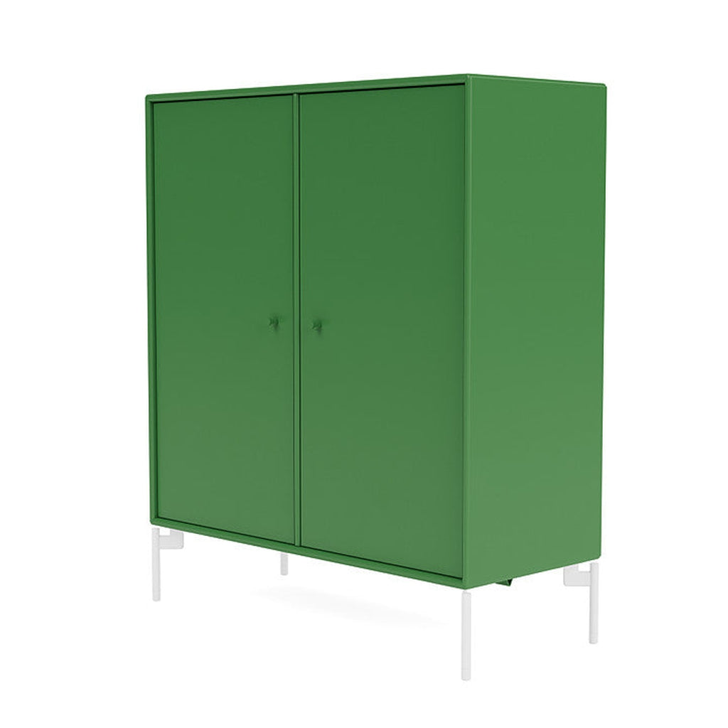 Montana Cover Cabinet With Legs, Parsley/Snow White