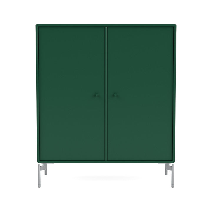 Montana Cover Cabinet With Legs, Pine/Matt Chrome