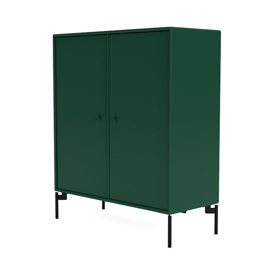 Montana Cover Cabinet With Legs, Pine/Black