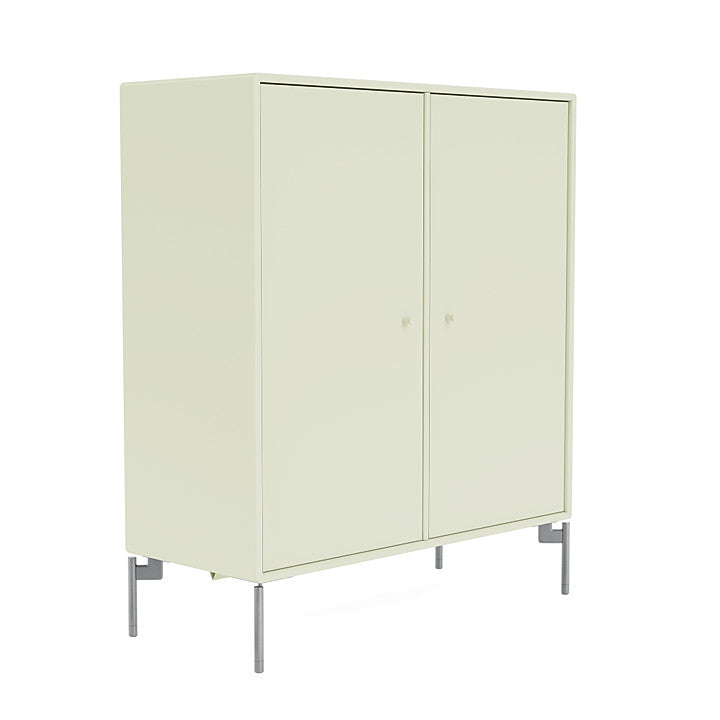 Montana Cover Cabinet With Legs, Pomelo/Matt Chrome