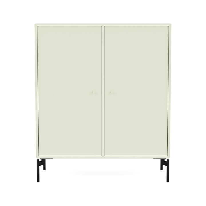 Montana Cover Cabinet With Legs, Pomelo/Black