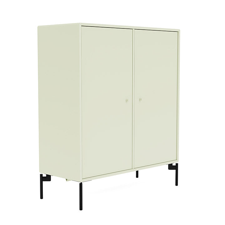 Montana Cover Cabinet With Legs, Pomelo/Black