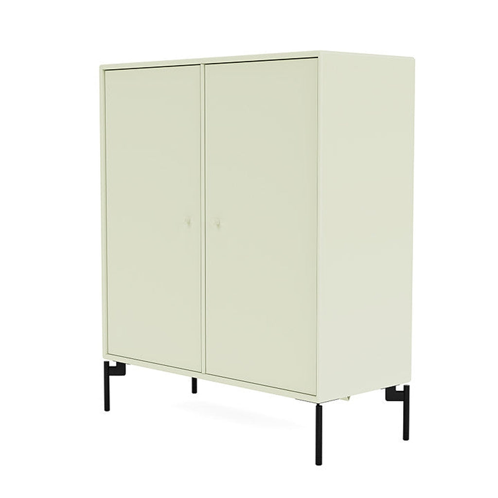 Montana Cover Cabinet With Legs, Pomelo/Black