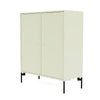 Montana Cover Cabinet With Legs, Pomelo/Black