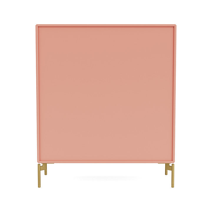 Montana Cover Cabinet With Legs, Rhubarb/Brass