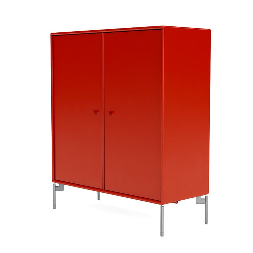 Montana Cover Cabinet With Legs, Rosehip/Matt Chrome