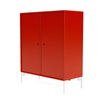 Montana Cover Cabinet With Legs, Rosehip/Snow White