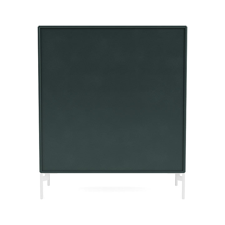 Montana Cover Cabinet With Legs, Black Jade/Snow White