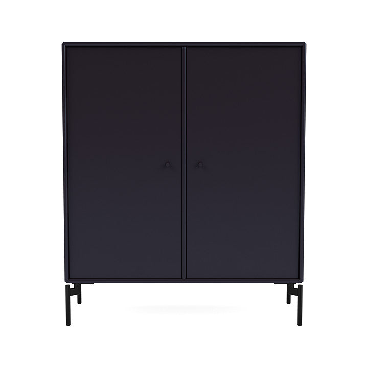 Montana Cover Cabinet With Legs, Shadow/Black