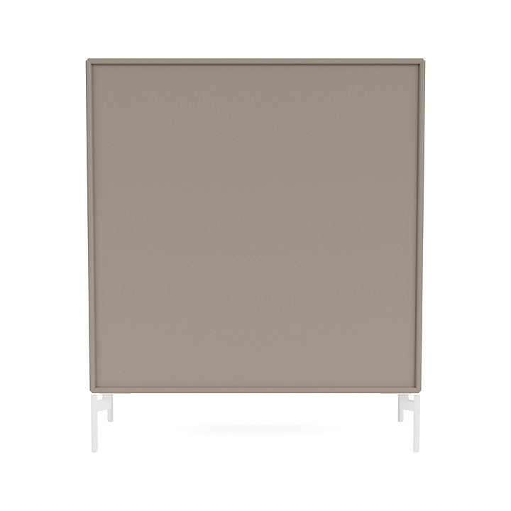 Montana Cover Cabinet With Legs, Truffle/Snow White