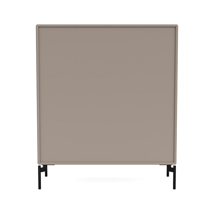 Montana Cover Cabinet With Legs, Truffle/Black