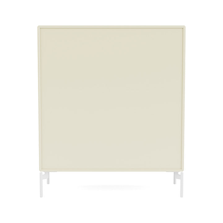 Montana Cover Cabinet With Legs, Vanilla/Snow White