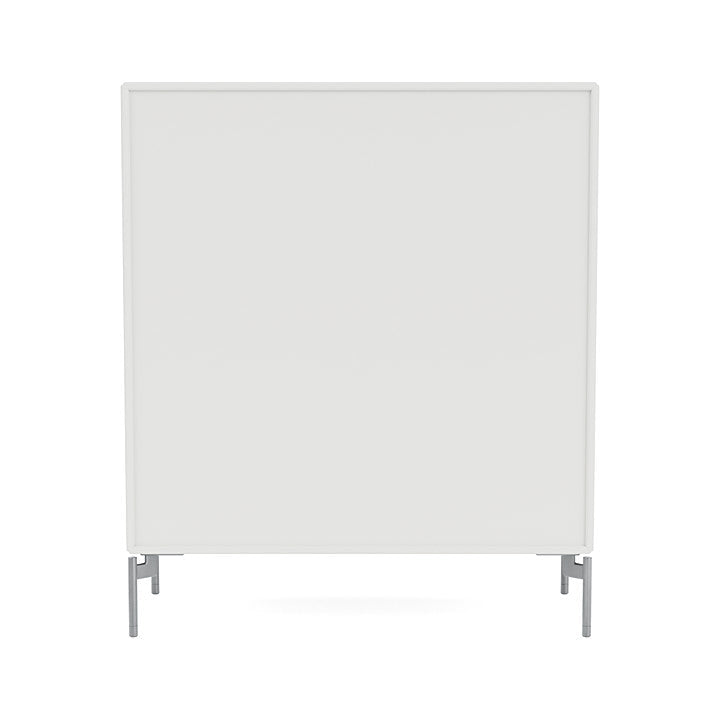 Montana Cover Cabinet With Legs, White/Matt Chrome