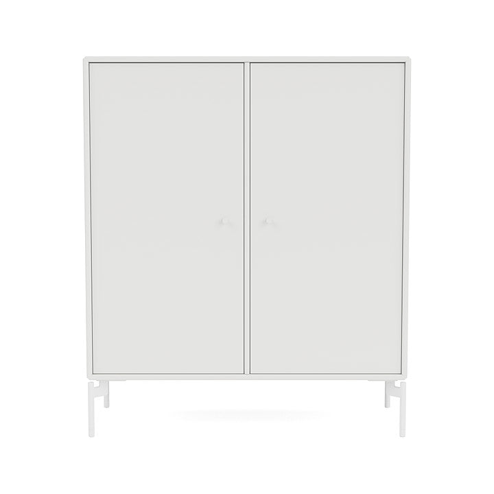 Montana Cover Cabinet With Legs, White/Snow White