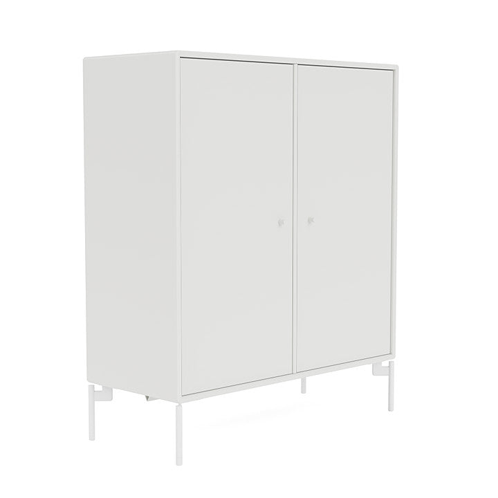 Montana Cover Cabinet With Legs, White/Snow White