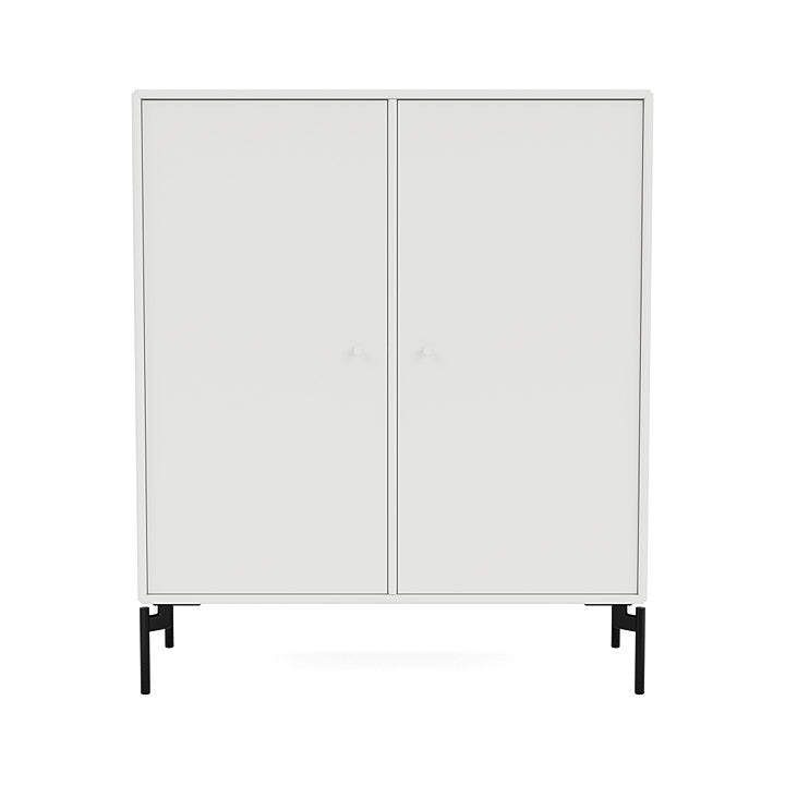 Montana Cover Cabinet With Legs, White/Black