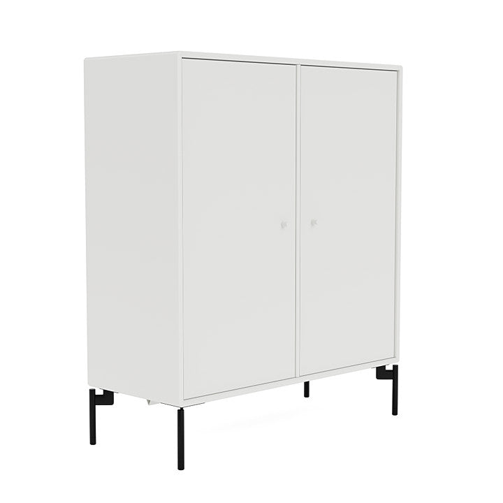 Montana Cover Cabinet With Legs, White/Black