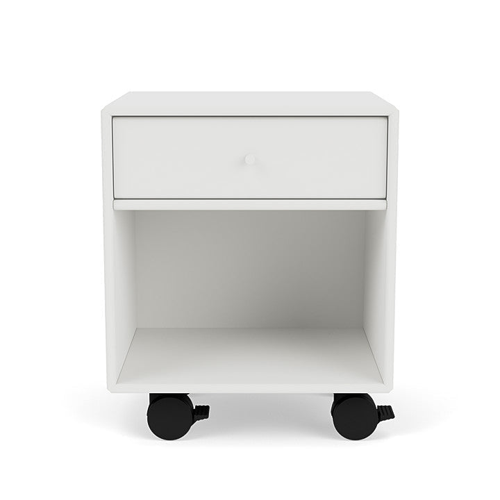 Montana Dream Nightstand With Castors, White