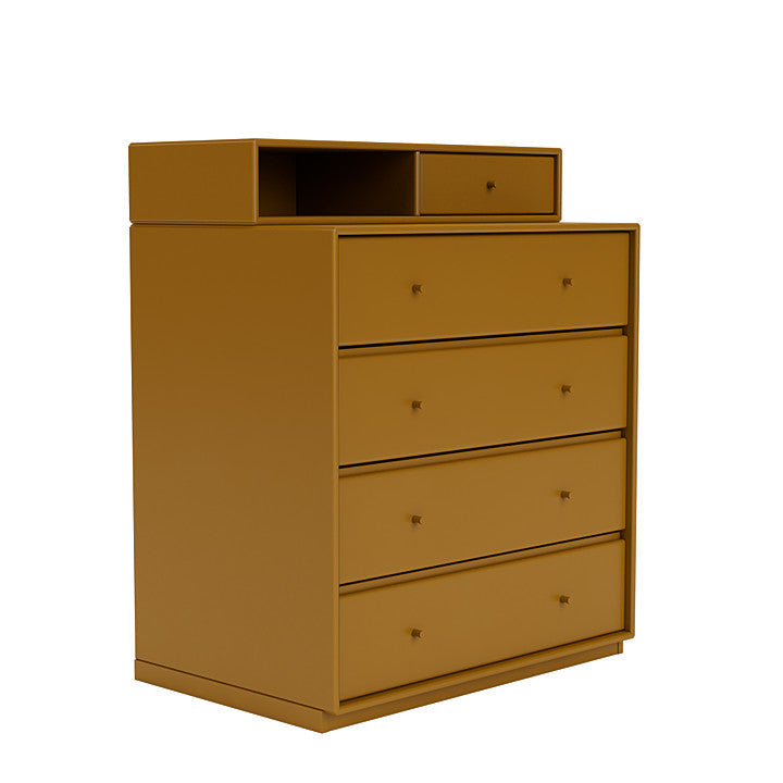 Montana Keep Chest Of Drawers With 3 Cm Plinth, Amber Yellow