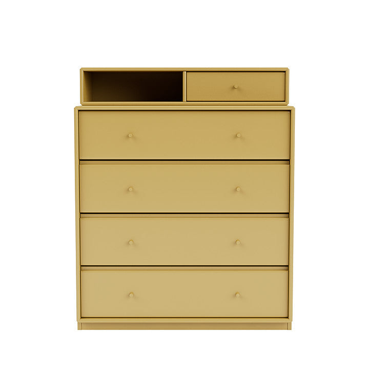 Montana Keep Chest Of Drawers With 3 Cm Plinth, Cumin Yellow