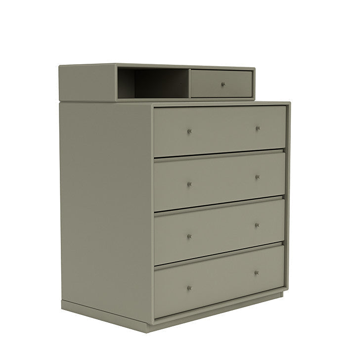 Montana Keep Chest Of Drawers With 3 Cm Plinth, Fennel Green