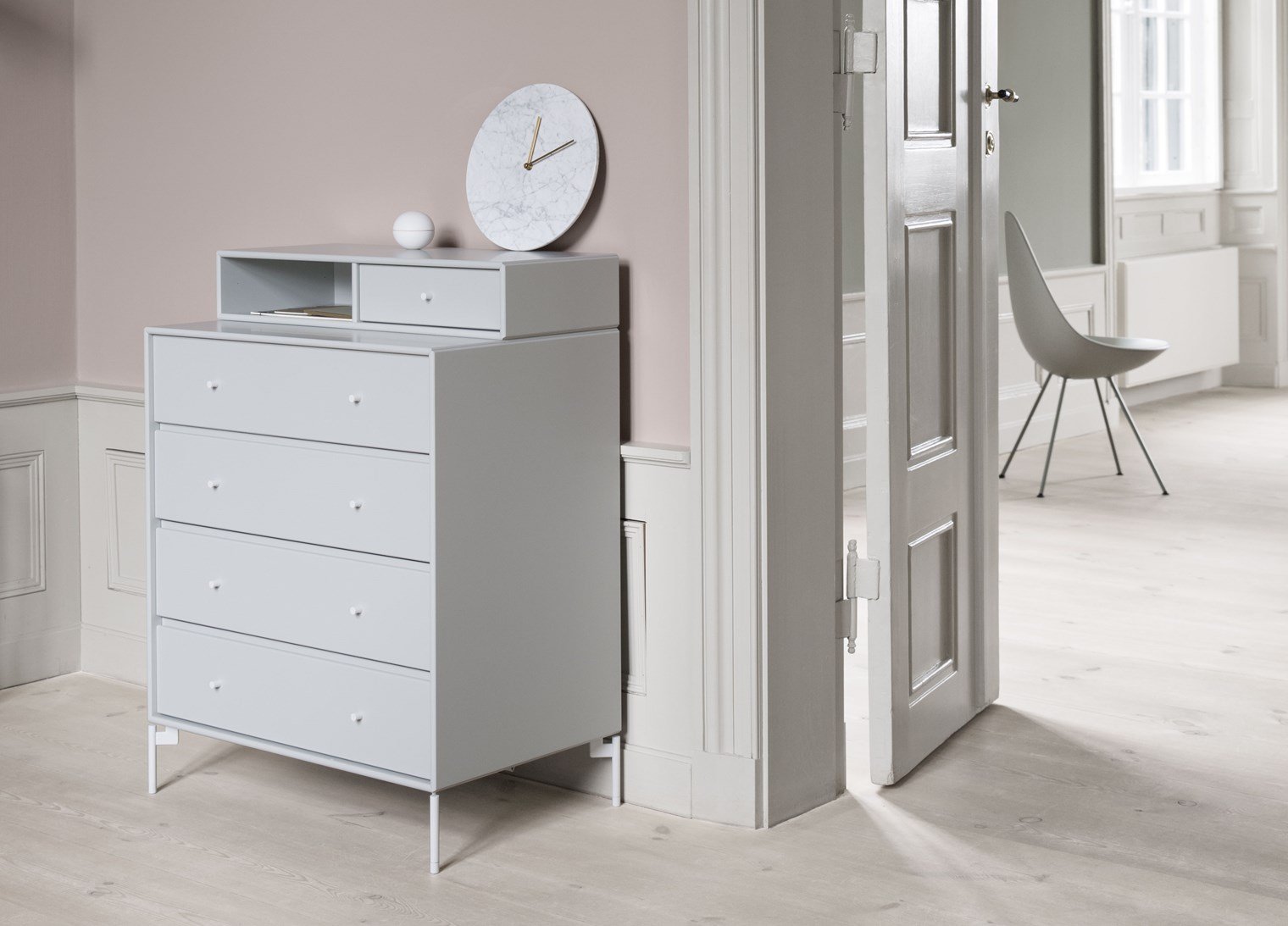 Montana Keep Chest Of Drawers With 3 Cm Plinth, Masala