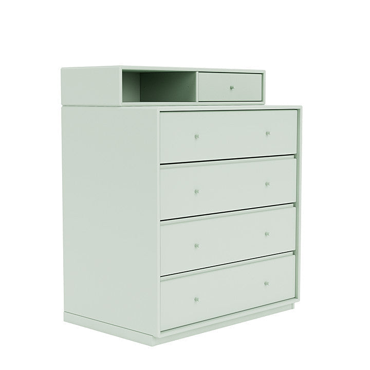 Montana Keep Chest Of Drawers With 3 Cm Plinth, Mist