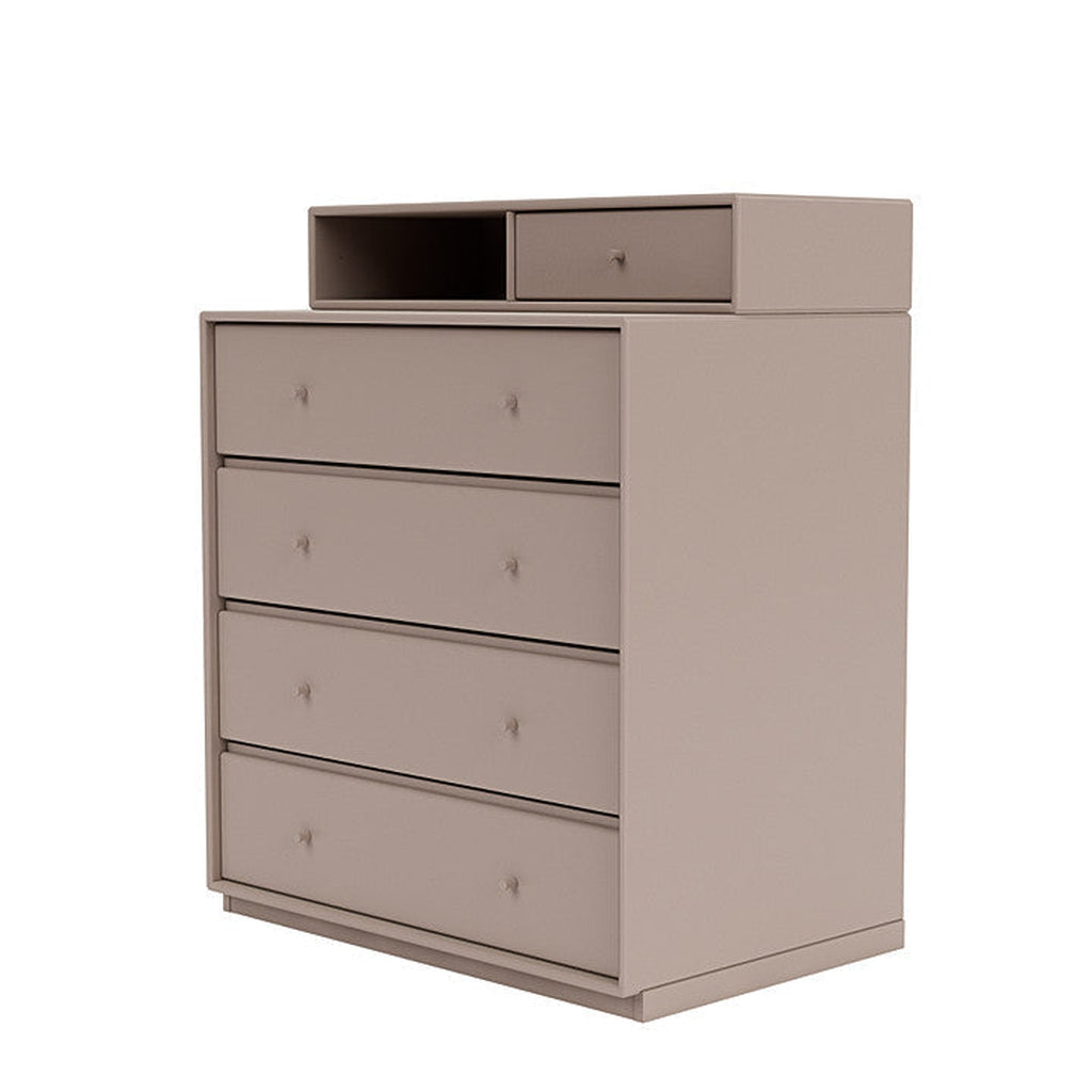 Montana Keep Chest Of Drawers With 3 Cm Plinth, Mushroom Brown