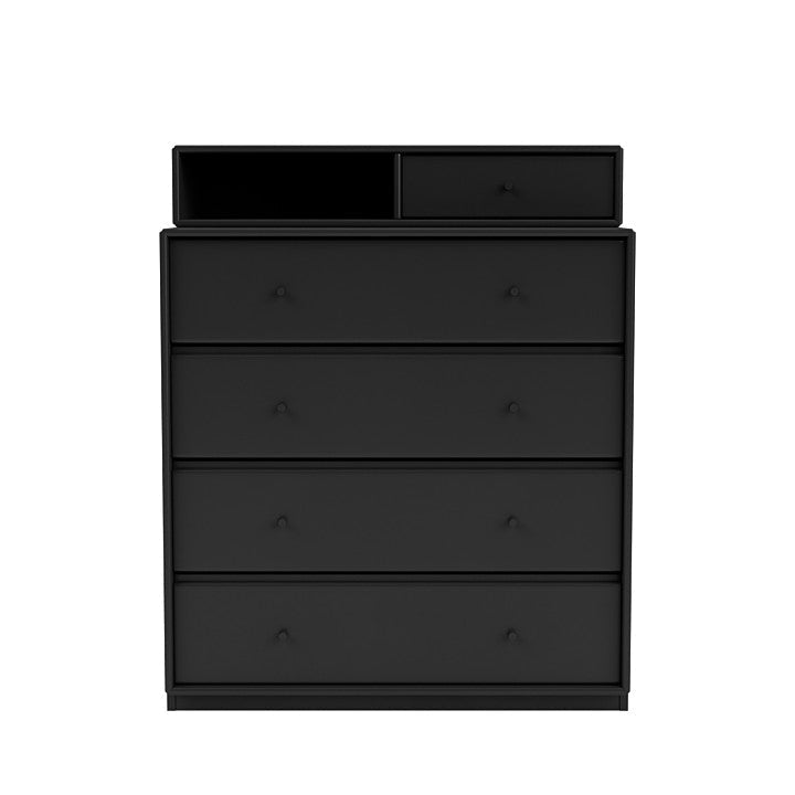 Montana Keep Chest Of Drawers With 3 Cm Plinth, Black