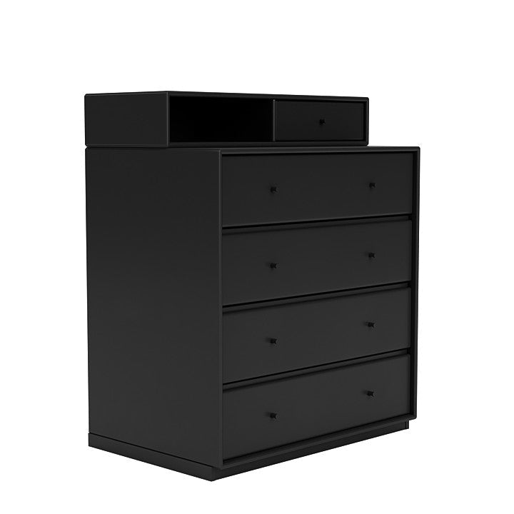 Montana Keep Chest Of Drawers With 3 Cm Plinth, Black