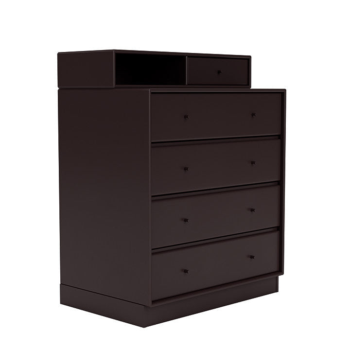 Montana Keep Chest Of Drawers With 7 Cm Plinth, Balsamic Brown