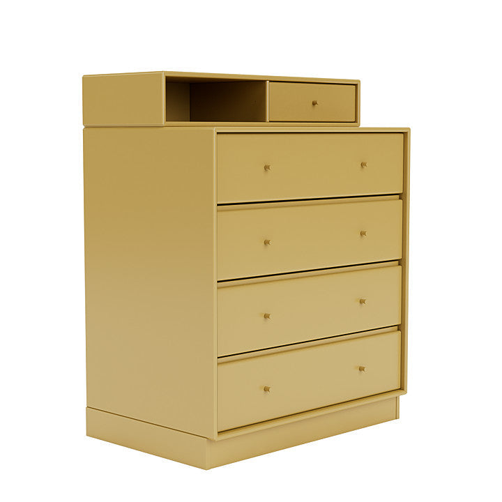 Montana Keep Chest Of Drawers With 7 Cm Plinth, Cumin Yellow