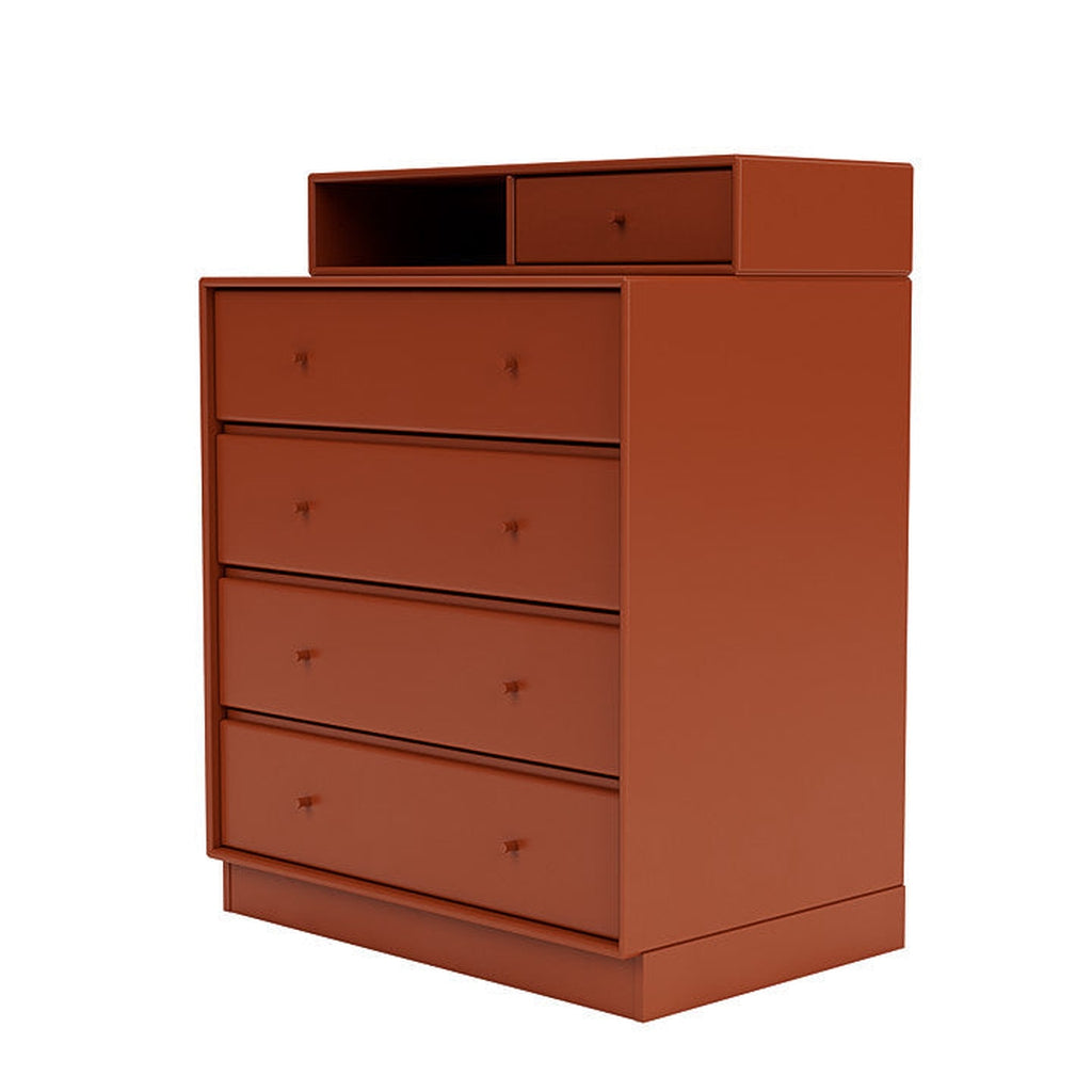 Montana Keep Chest Of Drawers With 7 Cm Plinth, Hokkaido Brown