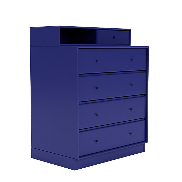 Montana Keep Chest Of Drawers With 7 Cm Plinth, Monarch Blue