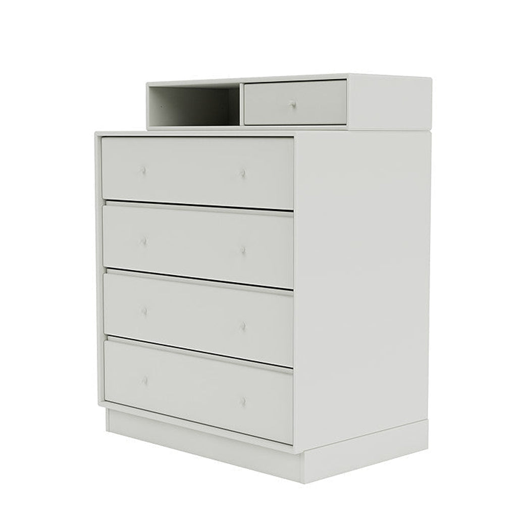 Montana Keep Chest Of Drawers With 7 Cm Plinth, Nordic White