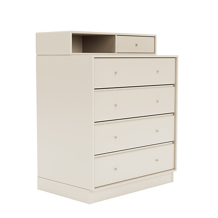 Montana Keep Chest Of Drawers With 7 Cm Plinth, Oat