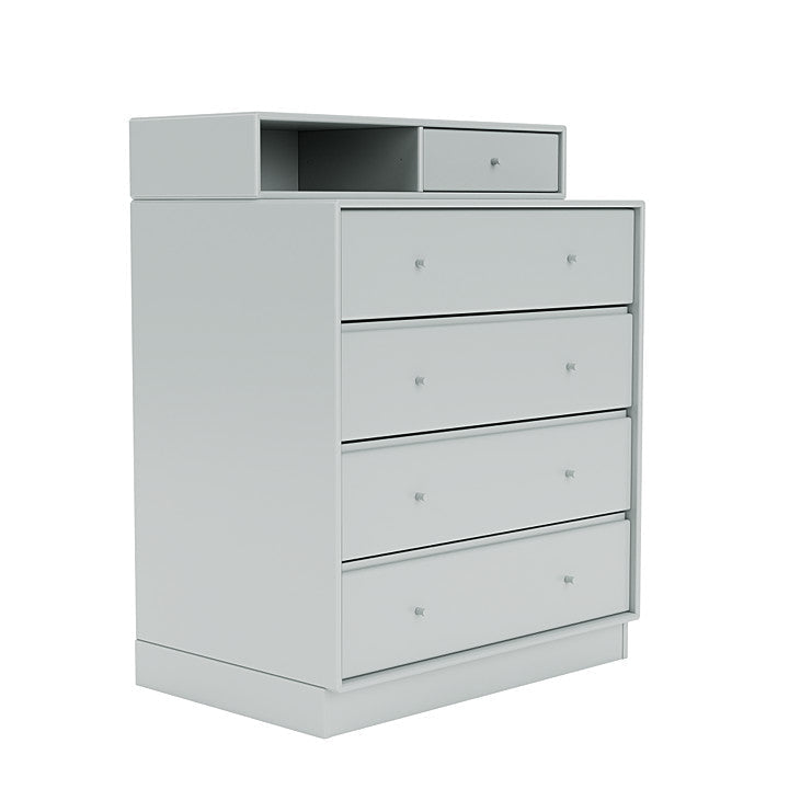 Montana Keep Chest Of Drawers With 7 Cm Plinth, Oyster Grey