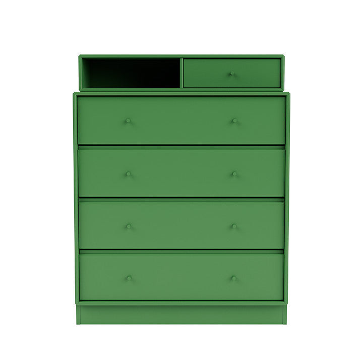 Montana Keep Chest Of Drawers With 7 Cm Plinth, Parsley Green