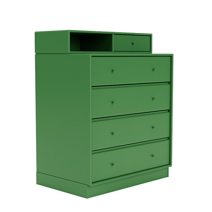 Montana Keep Chest Of Drawers With 7 Cm Plinth, Parsley Green