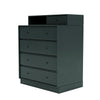 Montana Keep Chest Of Drawers With 7 Cm Plinth, Black Jade