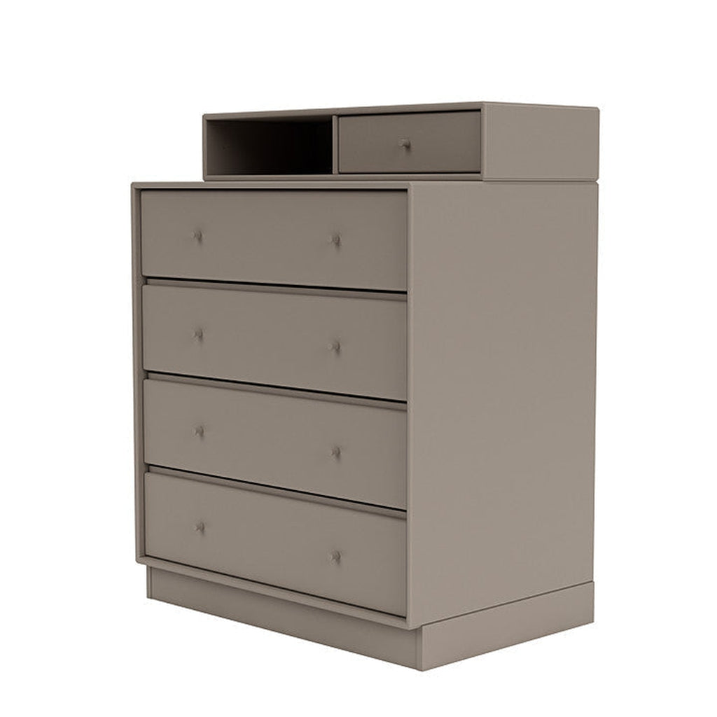 Montana Keep Chest Of Drawers With 7 Cm Plinth, Truffle Grey