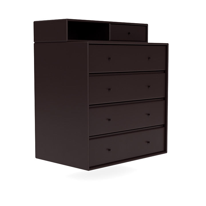 Montana Keep Chest Of Drawers With Suspension Rail, Balsamic Brown