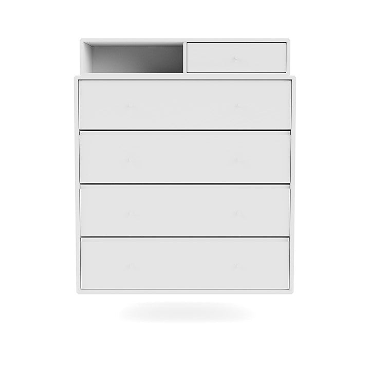 Montana Keep Chest Of Drawers With Suspension Rail, New White