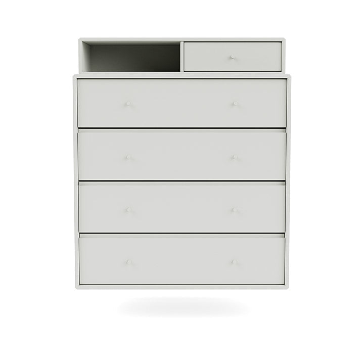 Montana Keep Chest Of Drawers With Suspension Rail, Nordic White