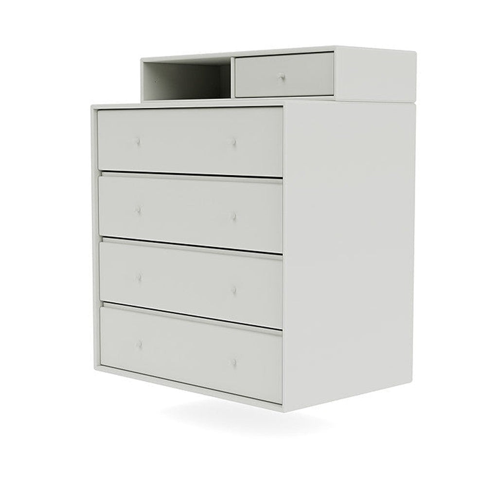 Montana Keep Chest Of Drawers With Suspension Rail, Nordic White