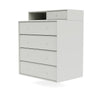 Montana Keep Chest Of Drawers With Suspension Rail, Nordic White