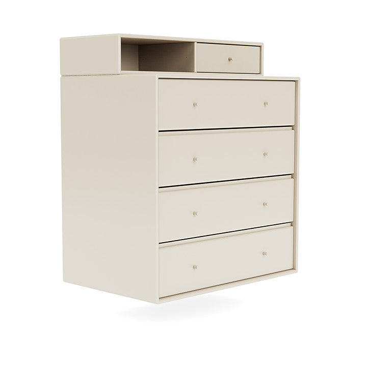 Montana Keep Chest Of Drawers With Suspension Rail, Oat